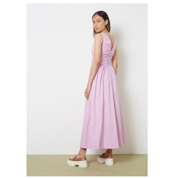 STAUD GLORIA DRESS LAVENDER - Picture 2 of 3